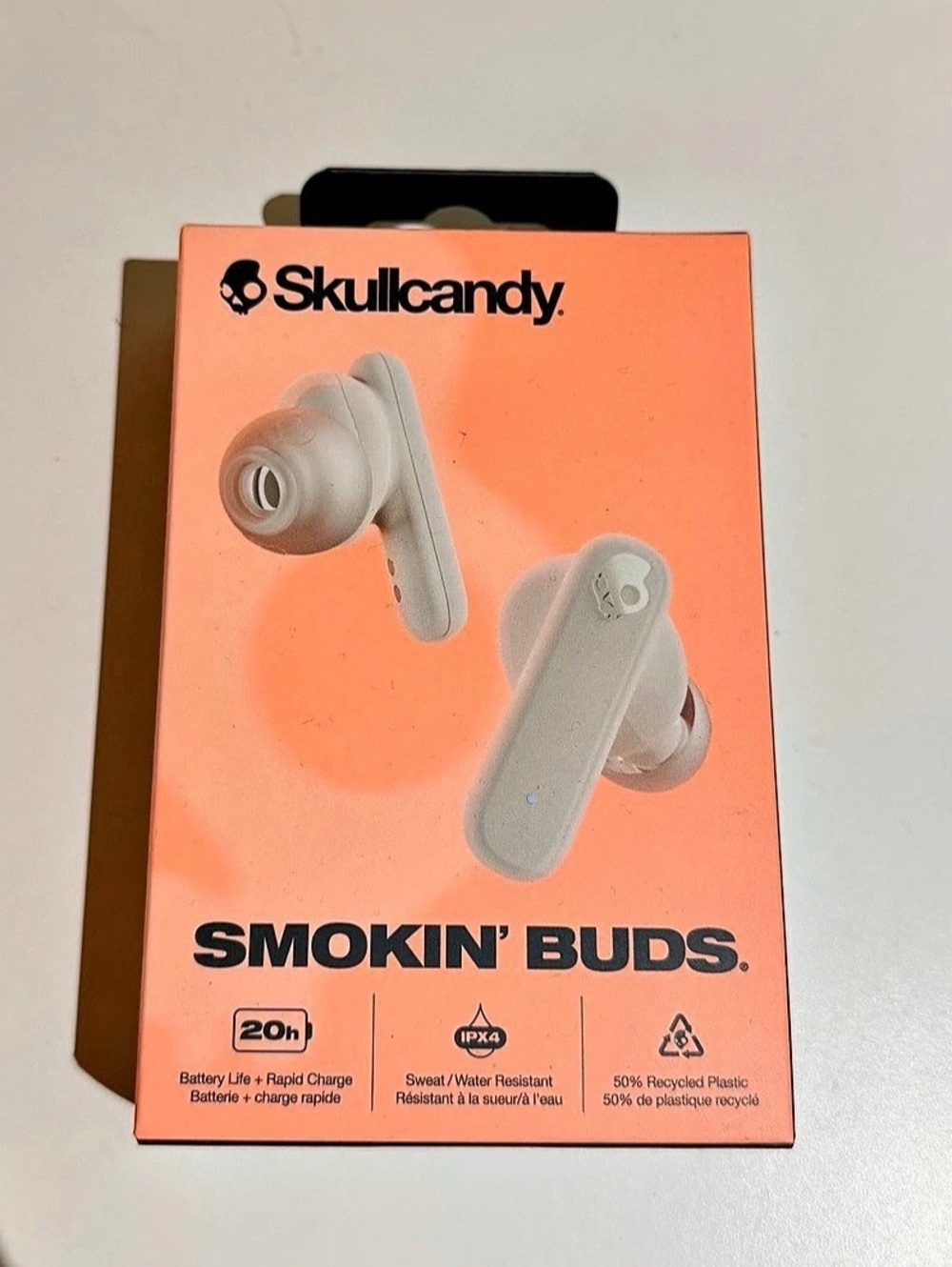 Skullcandy Smokin' Buds Wireless Earbuds in White & Pink NWT